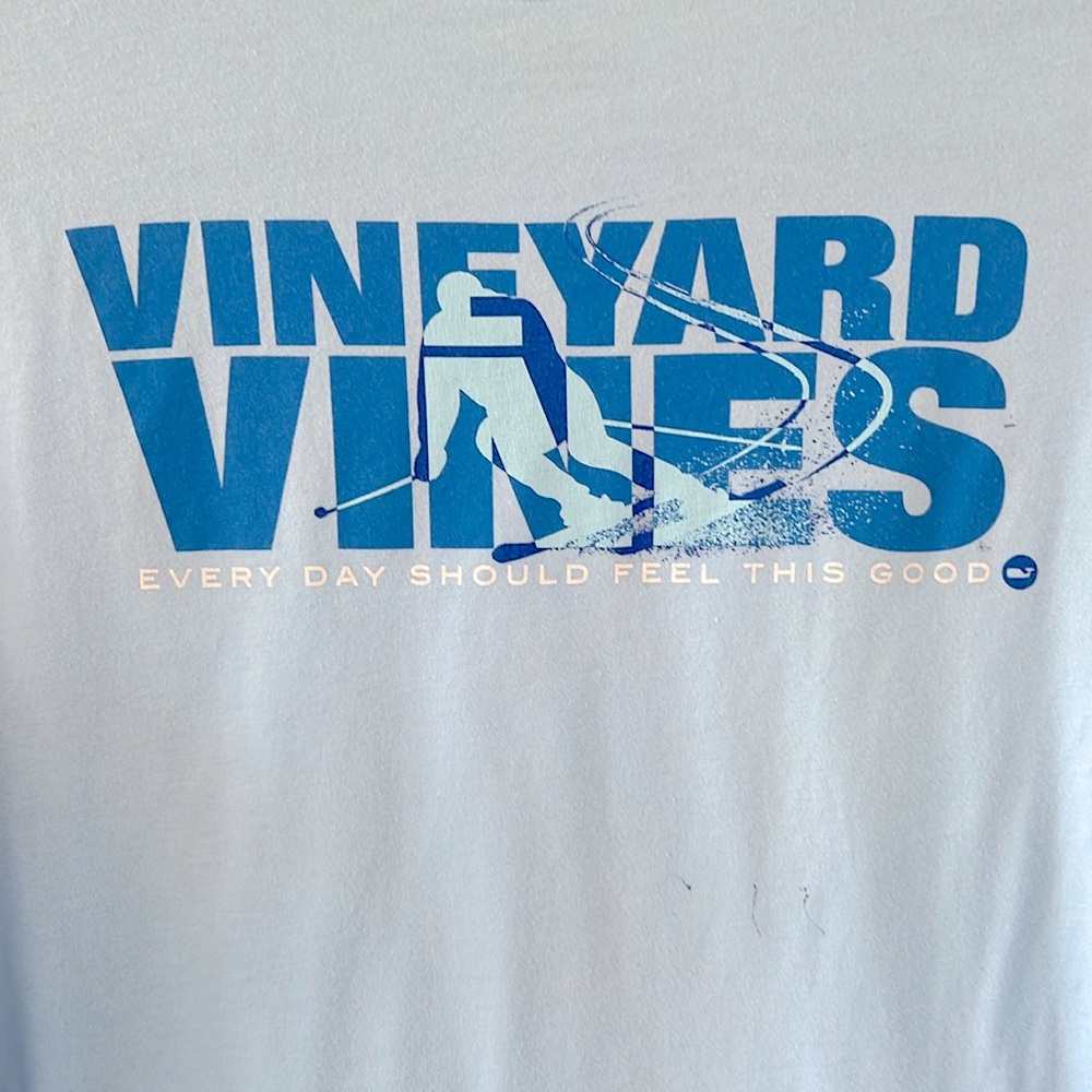 Vineyard vines Snow Skiing long sleeve T-shirt